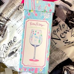 Lilly Pulitzer Wine Glass